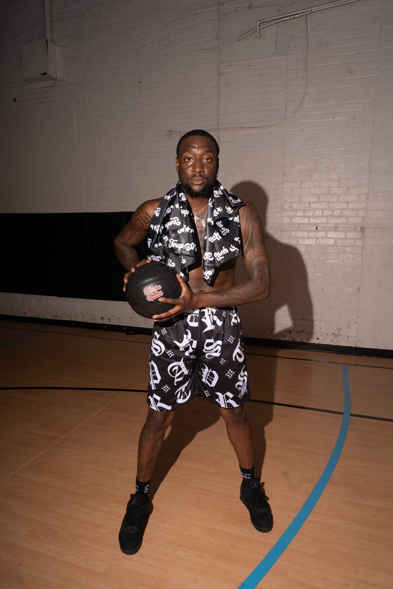 Trap Star Monogram Basketball Shorts
