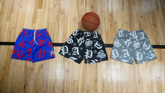 Trap Star Monogram Basketball Shorts